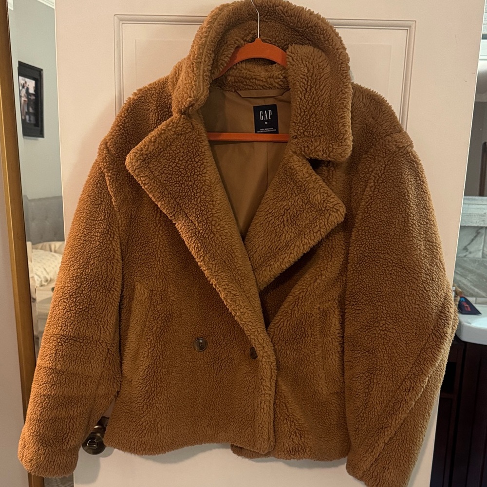 GAP Women's Brown Teddy Jacket